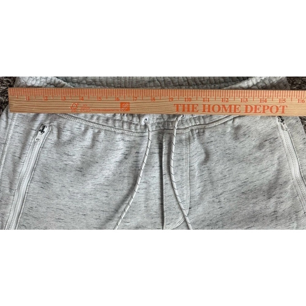 American Eagle Jogger Sweatpants Men’s M Warm Heather Gray Zip Pocket Drawstring - Picture 5 of 8
